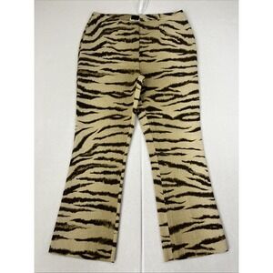Vintage 90s Dolce & Gabbana Tiger Animal Print Pants Womens Size 29x26 44 IT